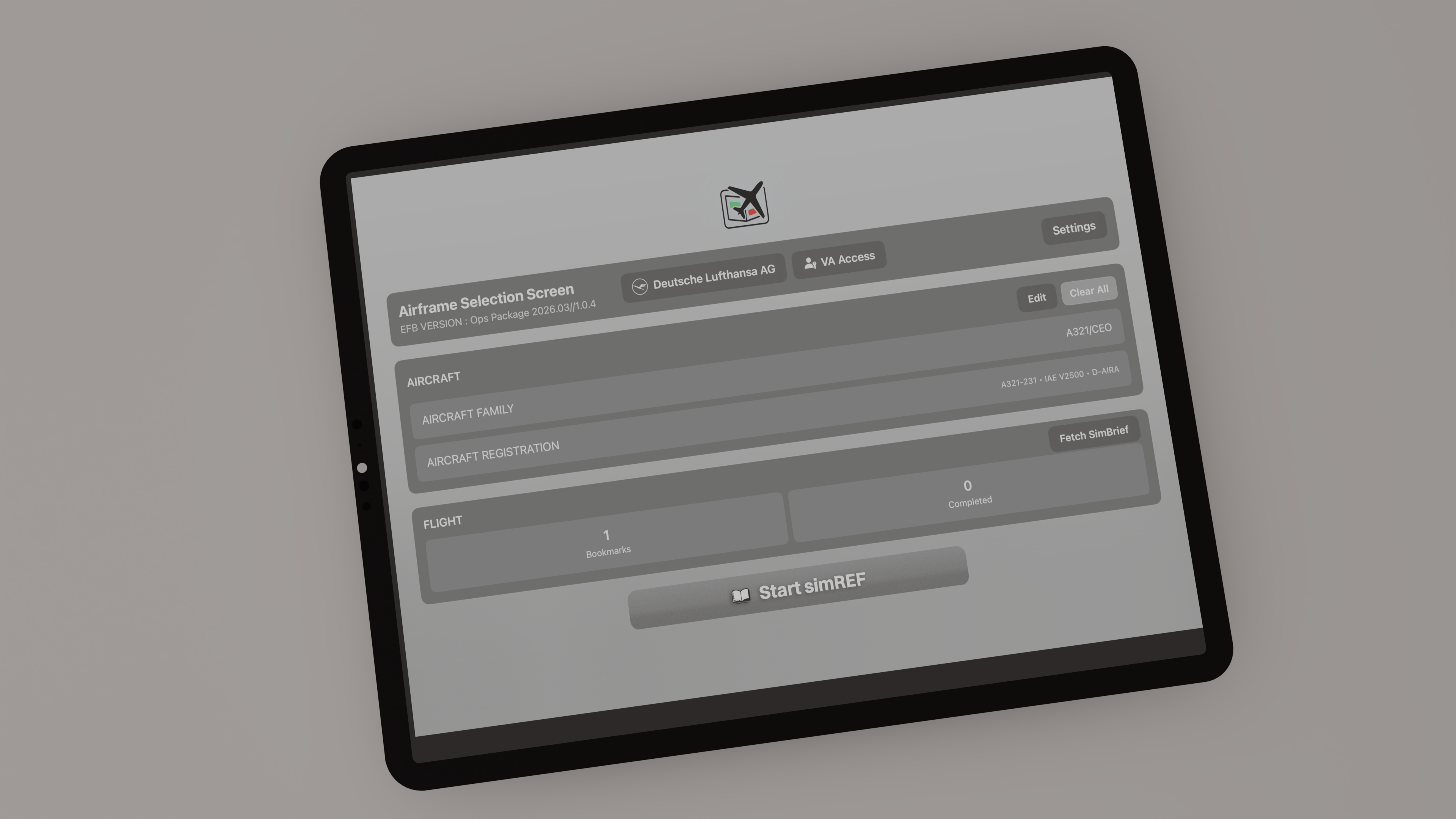 Bright Mode home view